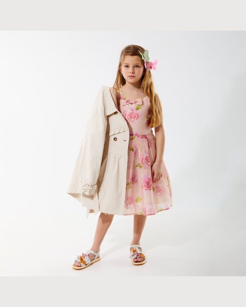 Trench coat with detachable belt (6-16 years)