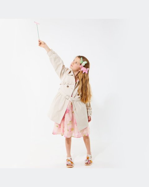 Trench coat with detachable belt (6-16 years)