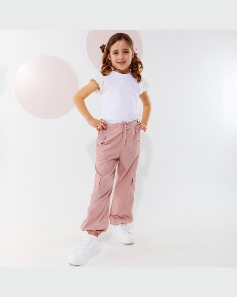 Top with rib texture and embroidery (6-16 years)
