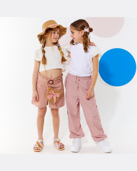 Shorts with belt and side pockets (6-14 years)