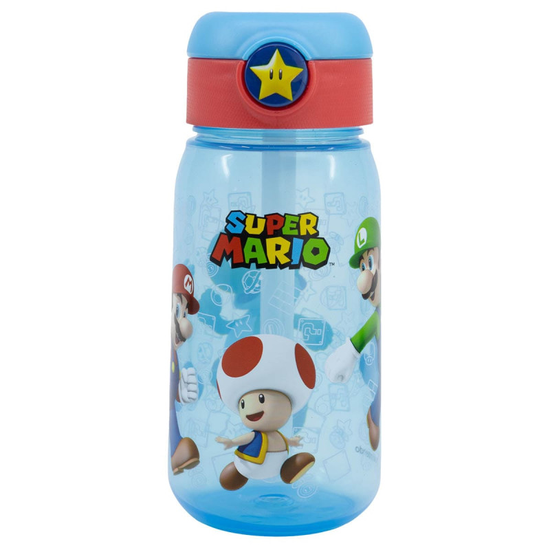 Water bottle with straw Super Mario 510ml