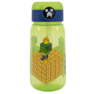 Water bottle with straw Minecraft 510ml