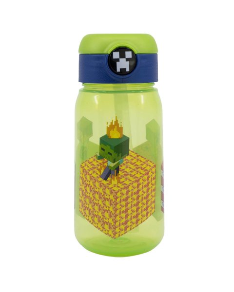 Water bottle with straw Minecraft 510ml