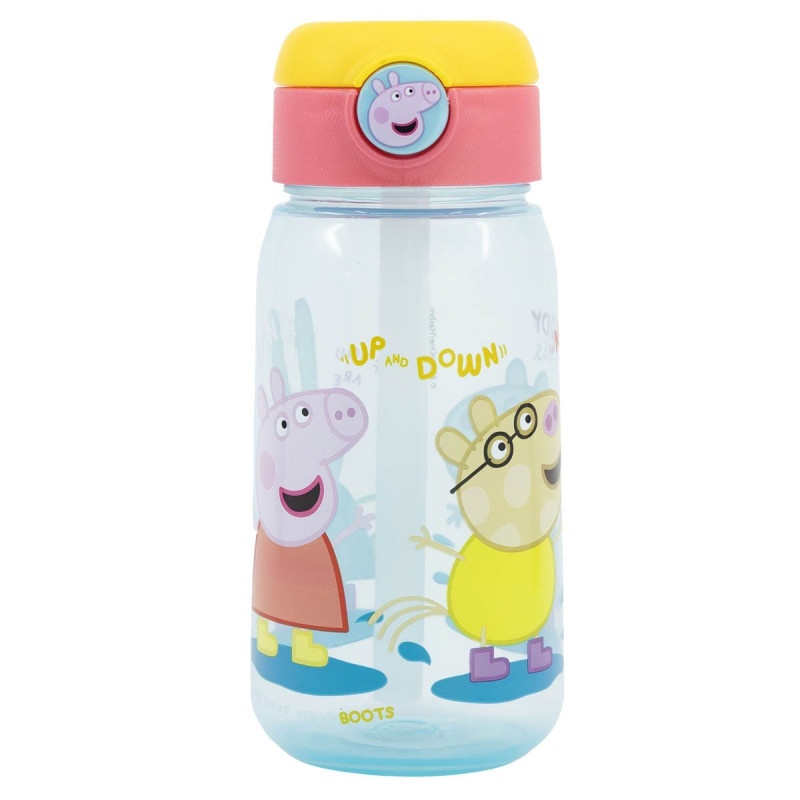 Water bottle with straw Peppa Pig 510ml