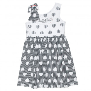 Dress with all over hearts (6-16 years)