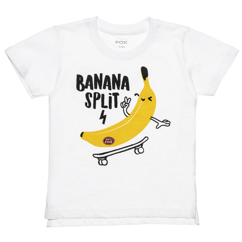 Μπλούζα με τύπωμα "Banana Split" (12 μηνών-3 ετών)
