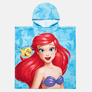 Poncho beach towel Disney Little Mermaid 60x120cm