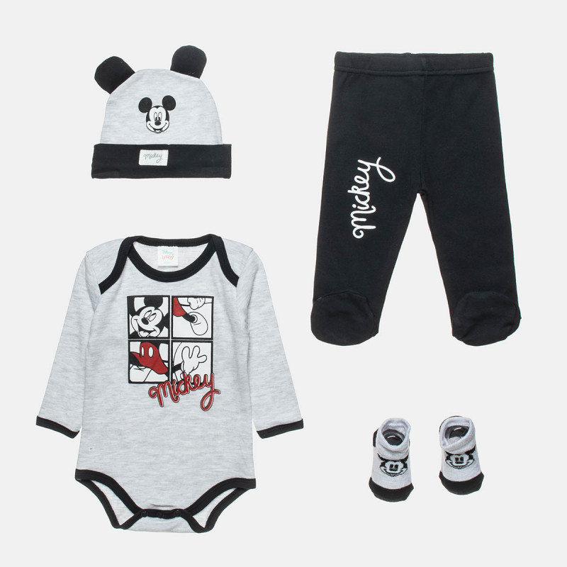 Set Disney Mickey Mouse 4pcs (0-3 months)