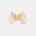 Hair clip bow with glitter