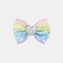 Hair clip bow with glitter