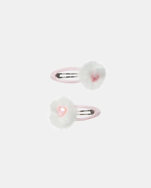 Hair clip decorated with hearts