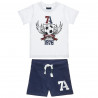 Σετ Five Star μπλούζα με τύπωμα και βερμούδα (12 μηνών-5 ετών)