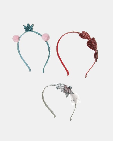 Headband with glitter - 3pcs set