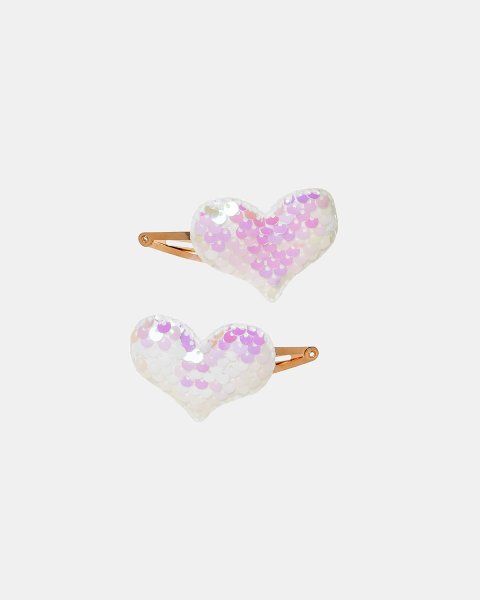 Hair clip with glossy effect and sequins