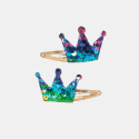 Hair clip with glossy effect and sequins