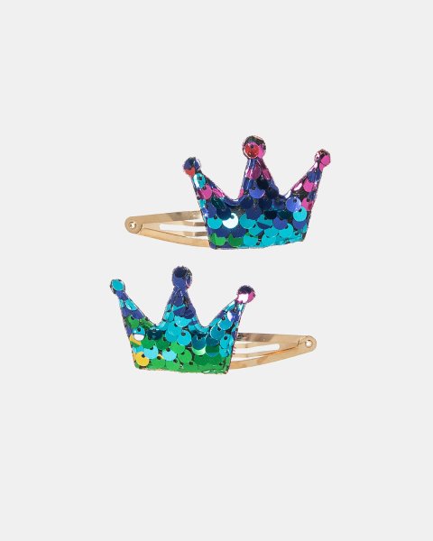 Hair clip with glossy effect and sequins