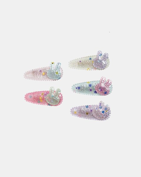 Hair clip bunnies - Set 5pcs