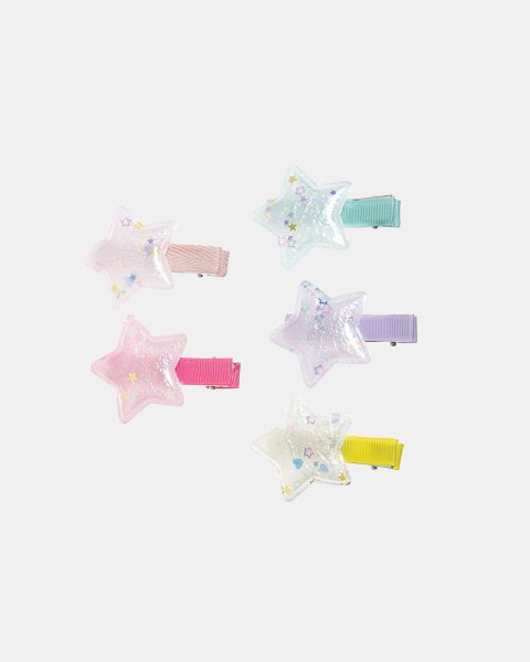 Hair clip stars - Set 5pcs