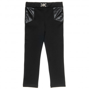 Κολάν με λάστιχο και δερμάτινες λεπτομέρειες (6-16 ετών)