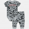Set Disney Mickey Mouse babygrow with pants (3-9 months)