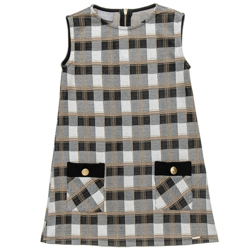 Dress checkered fabric (6-14 years)