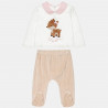 Set velour with embroidery (3-12 months)