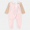 Babygrow velour with embroidery (1-12 months)