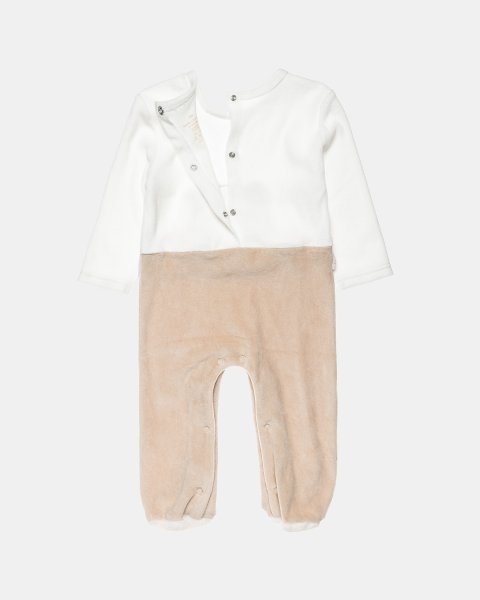 Babygrow velour with ruffles and fur detail (1-12 months)