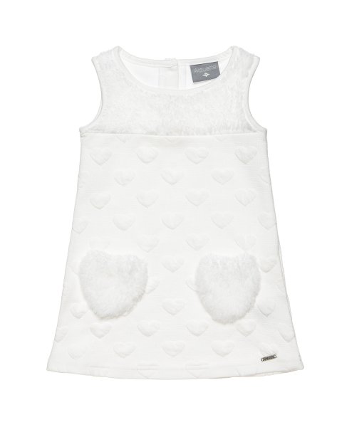 Dress with hearts motive all over (9 months-5 years