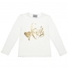 Blouse with foil print "love" (6-16 years)