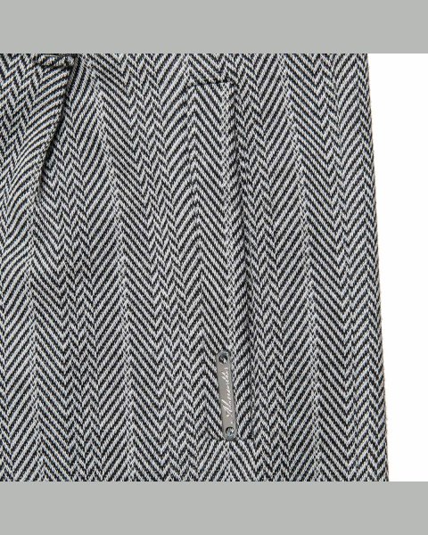 Trousers pied de poule fabric and detachable belt (6-14 years)