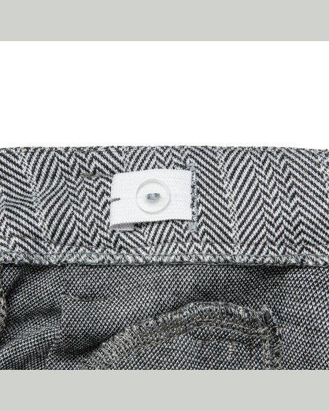 Trousers pied de poule fabric and detachable belt (6-14 years)
