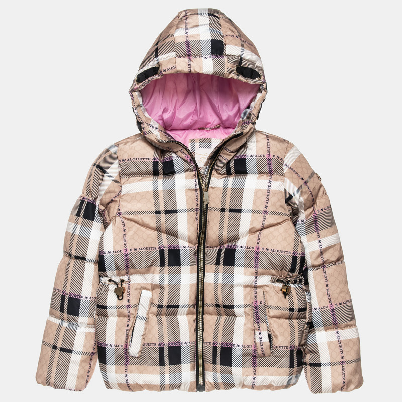 Jacket checkered with elastic waist (6-16 years)