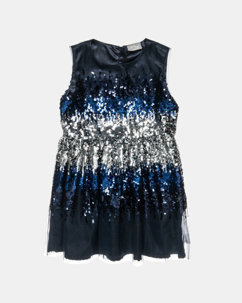 Dress velours with sequins and tulle (6-16 years)