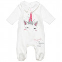 Babygrow with pathc uniconr and glitter (1-9 months)