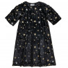 Dress velour with all over star (6-14 years)