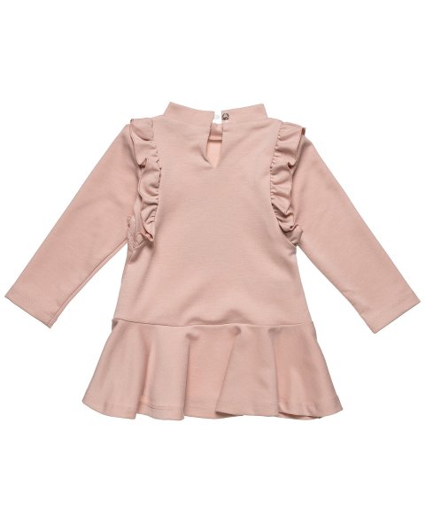 Dress with print and ruffle (18 months-5 years)