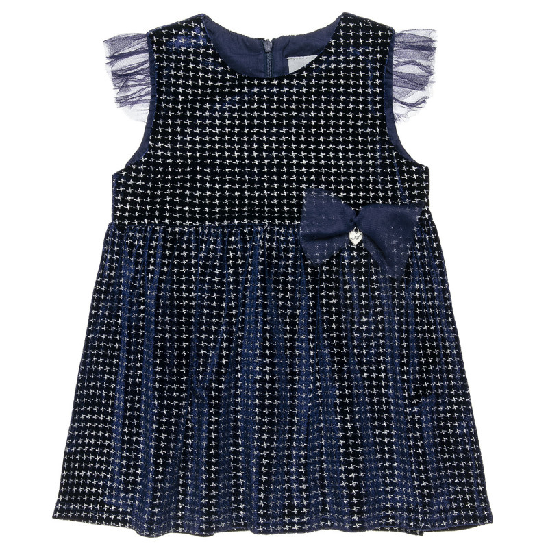 Dress with velours touch and tulle (12 months-5 years)
