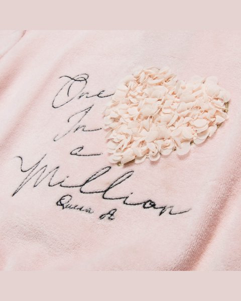 Tracksuit velour with waffle texture and embroidery (12 months-5 years)