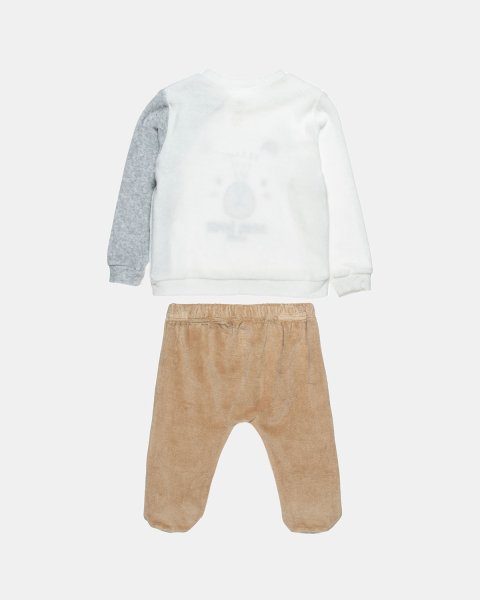 Set velour Tender Comforts with emboidery and hat (3-12 months)