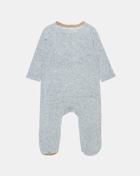 Babygrow velour with embroidery (1-12 months)