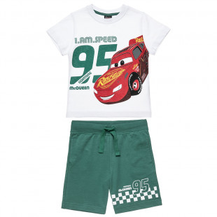 Σετ Mac Queen μπλούζα με τύπωμα και βερμούδα (2-6 ετών)