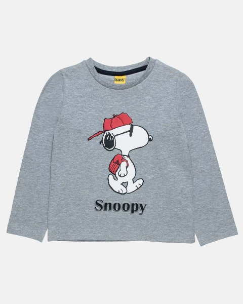 Long sleeve top Snoopy with embossed details (18 months-5 years)