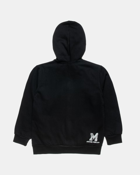 Zip hoodie cotton fleece blend Moovers with embossed details (6-16 years)