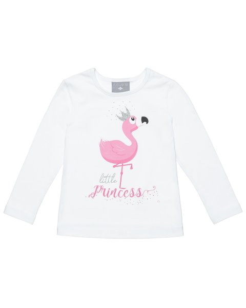 Long sleeve top featuring a giraffe (12 months-5 years)