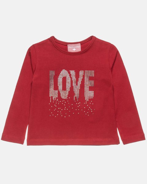 Long sleeve top with gold print (12 months-5 years)
