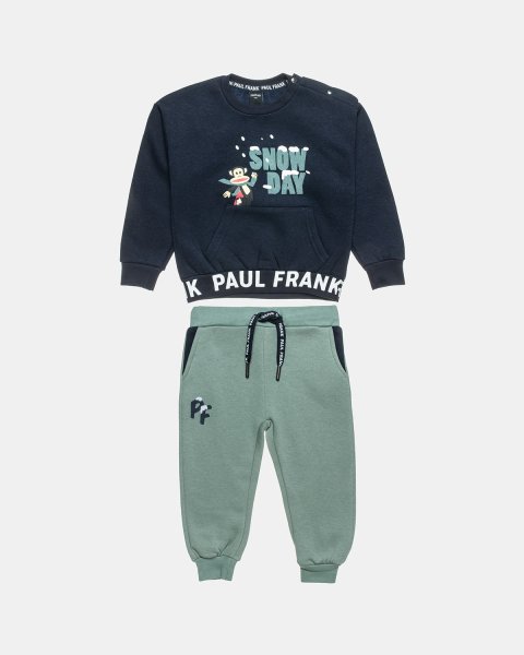 Set cotton fleece blend Paul Frank with embossed print (12 months-5 years)