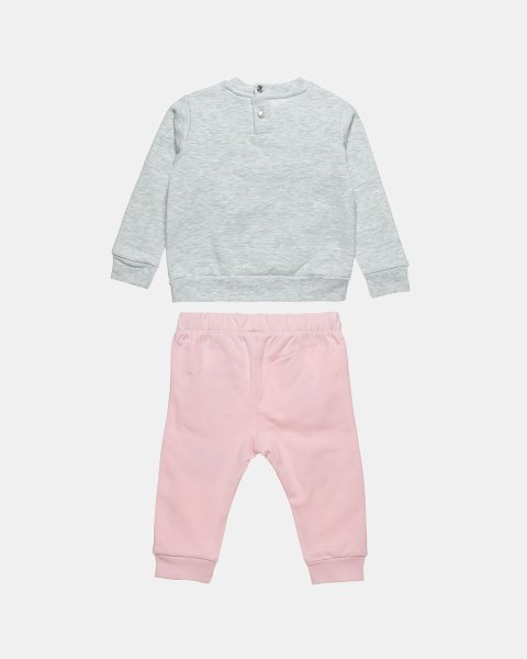 Set cotton fleece blend Tender Comforts with glitter details (3-18 months)
