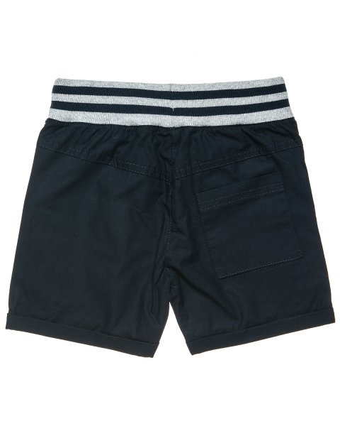 Cotton shorts with elasticated waist and side pockets (12 months-5 years)