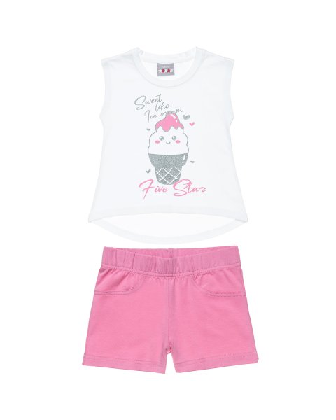 Five Star set top with glitter print and shorts (12 months-5 years)